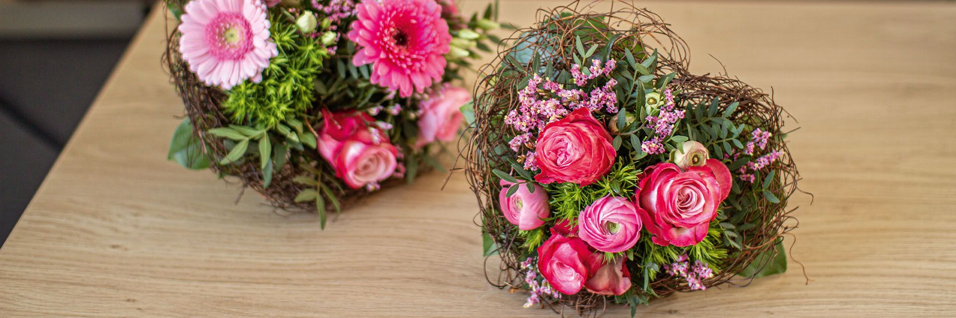 Ein roter Blumenstrauss